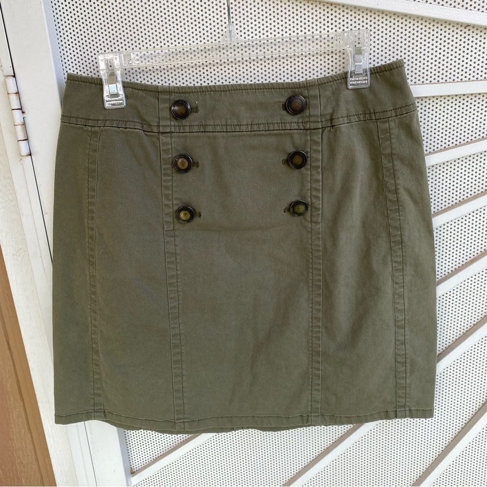 Jones Wear Jeans Military Denim Pencil Skirt